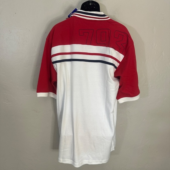 Bad Boy Embroidered Polo XL New with tags 100% cotton 1/4 zip 26" armpits - Picture 4 of 5